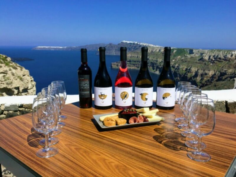 Santorini: Guided Tour to 3 Wineries with Wine Tastings - Wine Tastings and Local Flavors at the Wineries