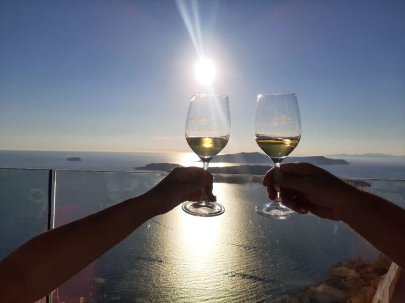 Santorini: Guided Wineries Private Tour with Wine Tastings - Premium Tasting at Estate Argyros