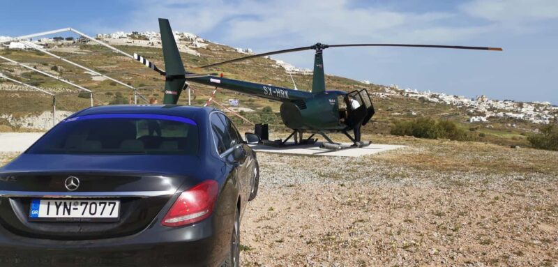 Santorini Helicopter Tour 20 minutes - The Experience of Takeoff and Flight Dynamics