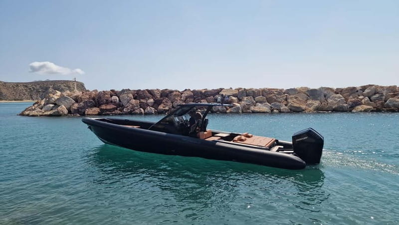 Santorini: High-Speed Cruise on a Sleek, Modern Yacht - Exploring Santorinis Famous Beaches from the Sea