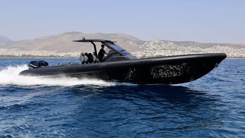 Santorini: High-Speed Cruise on a Sleek, Modern Yacht - Scenic Views of Santorini’s Volcano and Caldera
