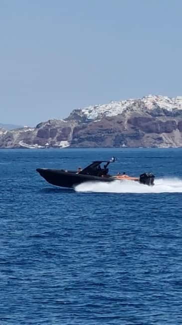 Santorini: High-Speed Cruise on a Sleek, Modern Yacht - Practical Details and What’s Included