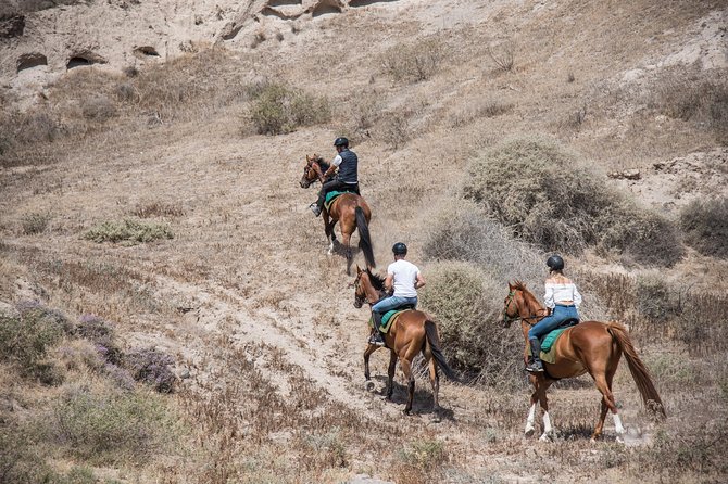 Santorini Horse Riding to Black Sandy Beach - Equipment and Safety Measures