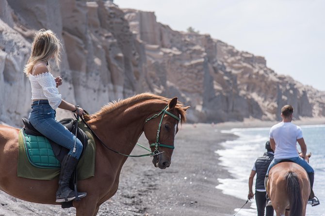 Santorini Horse Riding to Black Sandy Beach - Logistics and Group Size Advantages