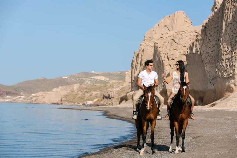 Santorini: Horseback Riding on the Black Sandy Eros Beach - Discover the Unique Horseback Riding Adventure in Santorini