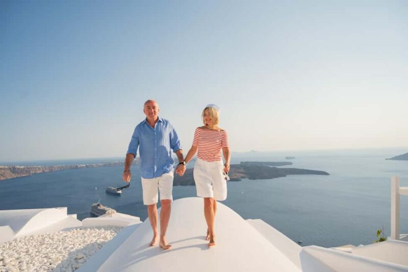 Santorini: Imerovigli Professional Photoshoot in Blue Dome - Santorini: Imerovigli Photoshoot – An Ideal Keepsake