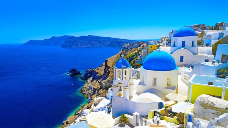 Santorini Island: Guided Tour from the port Rethymno Crete - Visiting the Santorini Volcano by Boat Cruise
