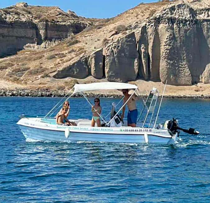 Santorini: License-Free Boat Rental with Snorkeling Gear - Santorini’s Unique Landscape and Volcanic Origins