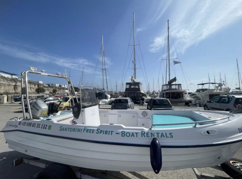 Santorini: License-Free Boat Rental with Snorkeling Gear - Booking and Cancellation Policies