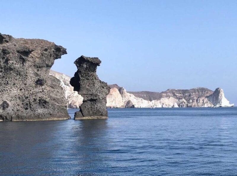 Santorini: Luxury Caldera Cruise with Full Greek Meal - Swimming and Snorkeling at Volcano Hot Springs and Red Beach