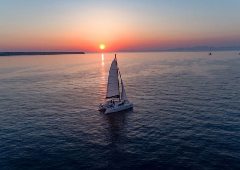 Santorini: Luxury Sunset Cruise with Dinner & Open Bar - The Spectacular Santorini Sunset