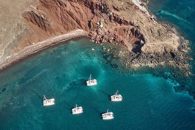 Santorini Oia: Private Sunset Catamaran Cruise with BBQ & Drinks - The Itinerary: Seven Memorable Stops on Santorini’s Coastline