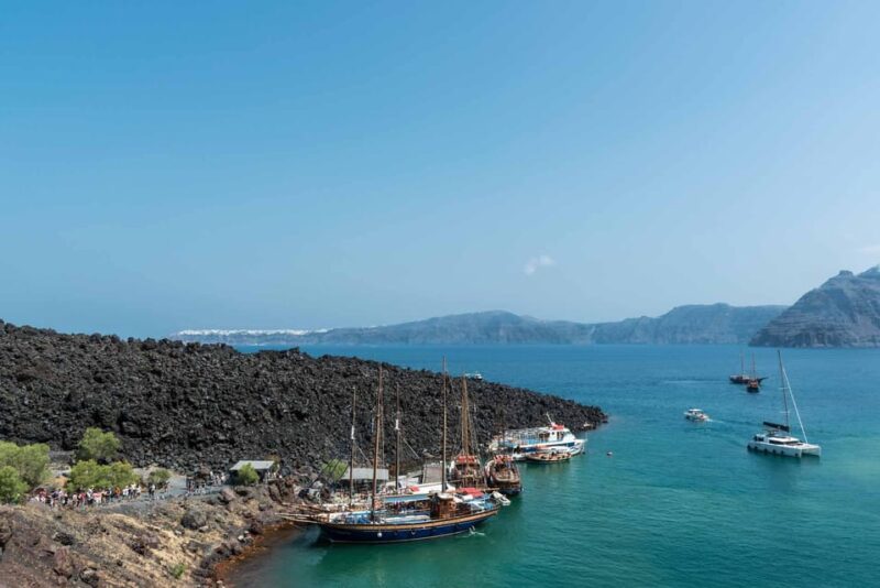 Santorini Port: Cruise to Volcano, Hot Springs & Thirassia - Santorinis Active Volcano: Hike Up Nea Kameni