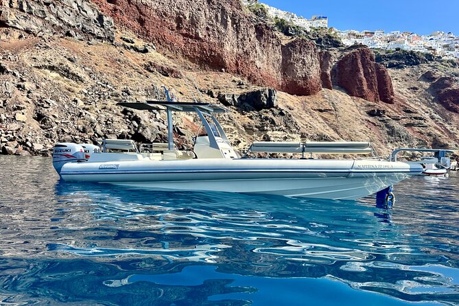 Santorini private boat tour - Discovering Santorini’s Volcanic Landscape from the Water