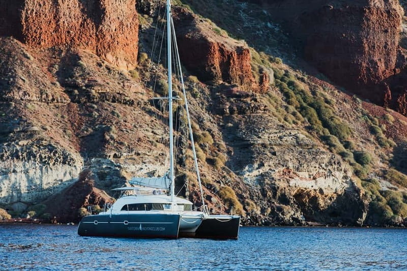 Santorini: Private Catamaran Cruise with BBQ Meal and Drinks - Setting Sail from Ammoudi Bay to the Caldera’s Wonders