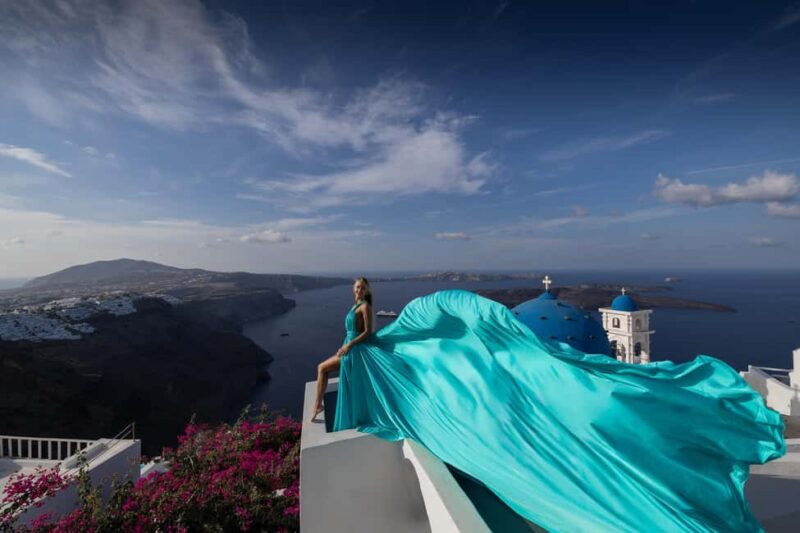 Santorini: Private Flying Dress Photoshoot Iconic Locations - How to Make the Most of Your Photoshoot