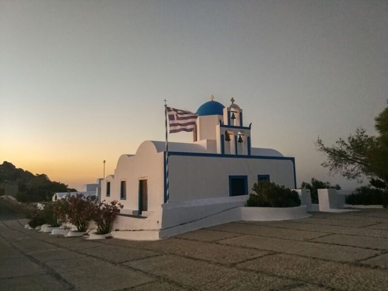Santorini: Private Full Day Sunset Tour with Dinner - Visit the Akrotiri Lighthouse and Red Beach Views