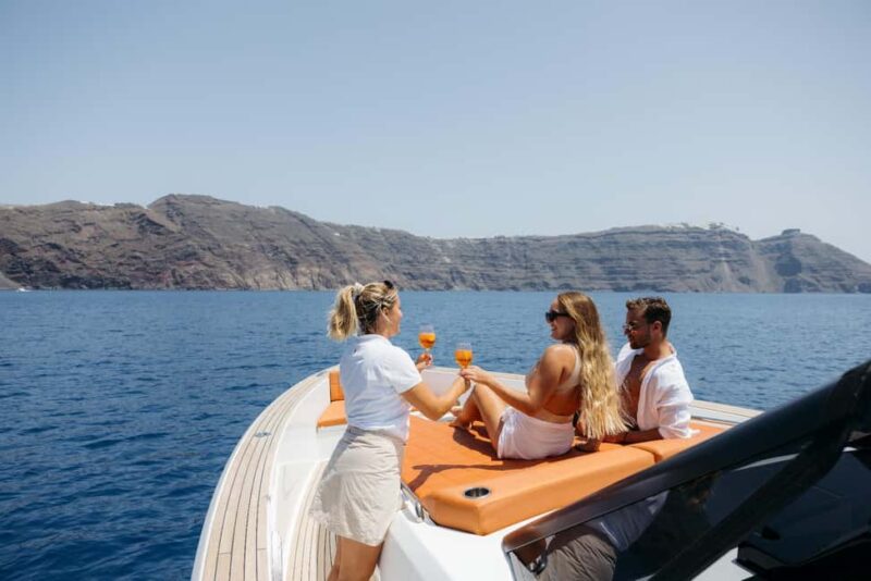 Santorini: Private Luxury Yacht Cruise with Meal & Drinks - Stand-Up Paddleboarding and Snorkeling in Clear Waters