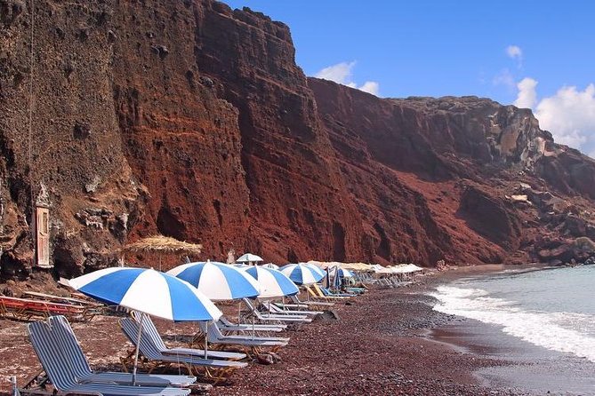 Santorini Private Motor Yacht Cruise - The Journey Begins at White Beach and Red Beach