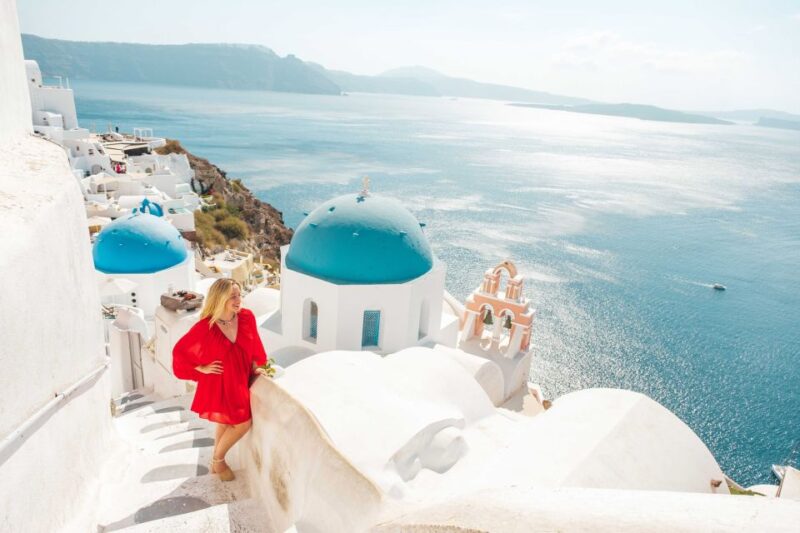 Santorini Private Photoshoot - From the Main Streets to the Castle Overlook