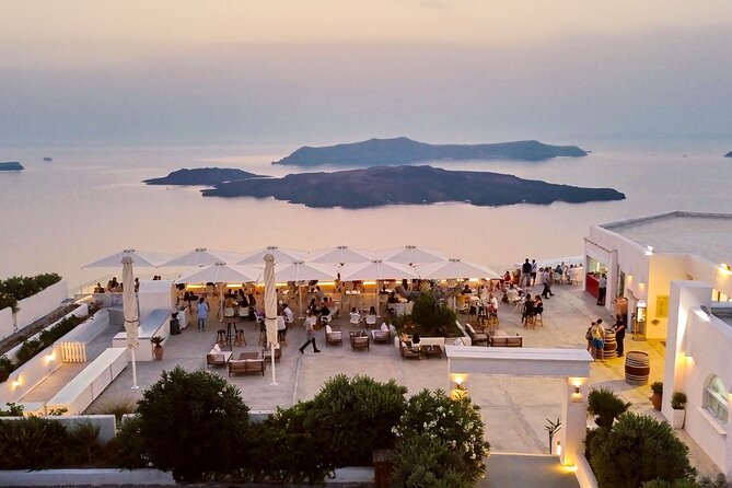 Santorini Private Romantic Tour with Dinner & Wine Tasting - Wine Tasting at Santo Wines Winery