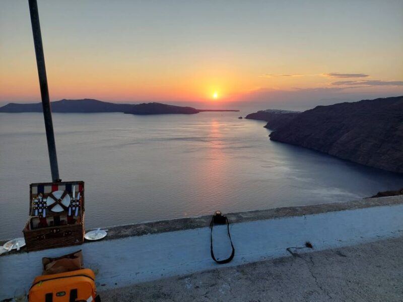 Santorini: Private Sunset Tour with Picnic & Transfer - Sunset from the Highest Point with a Panoramic Perspective
