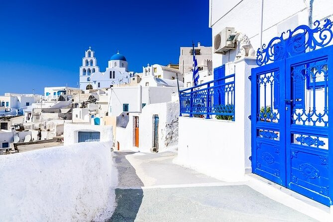 Santorini Private Tour 3hours-Wine and local product tasting - Relaxation at Perissa Black Sand Beach