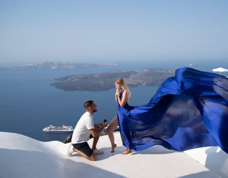 Santorini: Proposal Photoshoot l Private Entry to blue Dome - The Blue Dome: Santorini’s Most Famous Landmark