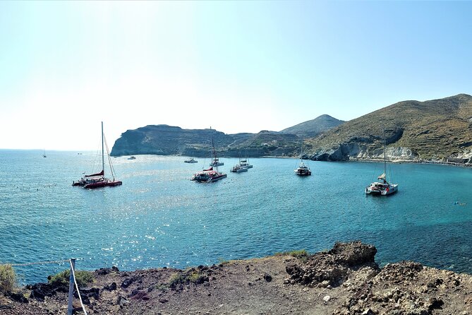 Santorini Sailsational: The Ultimate Caldera Sunset Cruise - Sunset Views from Vlychada Marina