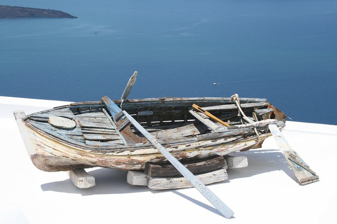 Santorini Summer Panorama - Exploring Perivolos Beach’s Black Sands