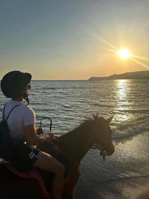 Santorini: Sunset Horse Riding Tour with Professional Photos - Scenic Trails and Beach Riding Experience