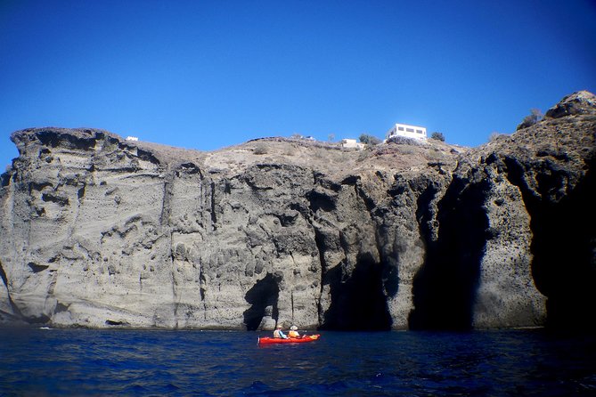 Santorini: Sunset Sea Kayak with Light Dinner - Snorkeling in the Aegean Sea: Views Beneath the Surface