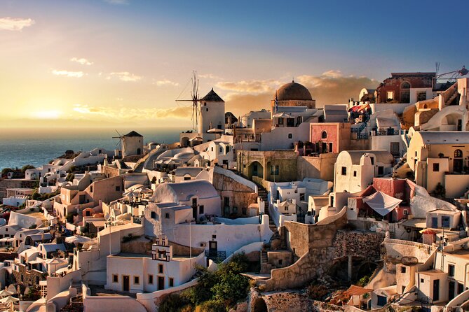 Santorini Sunset Walking Tour inc. tastings and 5 drinks - Sunset Views in Fira and Nighttime Traditions