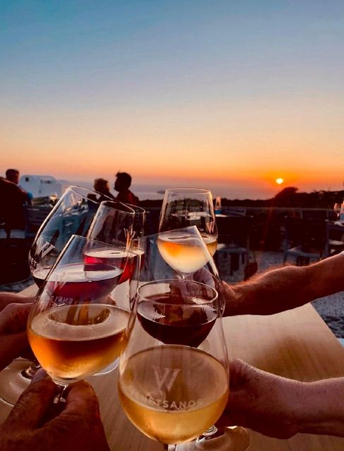 Santorini: Tour of Wineries with Wine Tasting & Food - Sunset Wine Tour Option for Scenic Views