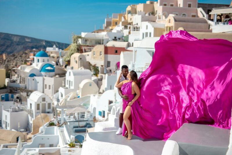 Santorini: Unique Flying Dress Photoshoot Experience - The Dress and Style Choices
