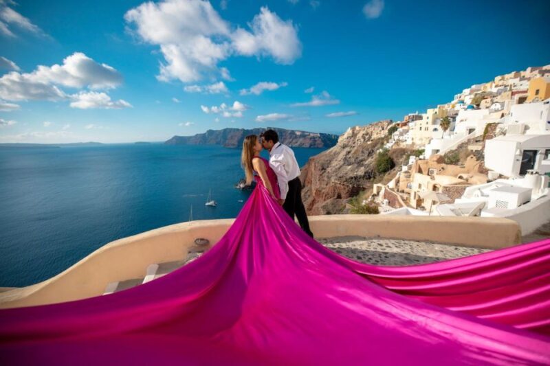 Santorini: Unique Flying Dress Photoshoot Experience - Who Will Love This Photoshoot?