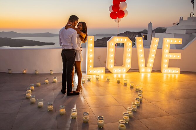 Santorini wedding propose - Key Points