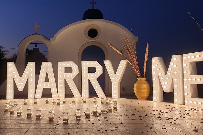 Santorini wedding propose - The Romantic Setting at Saint Nicholas Chapel