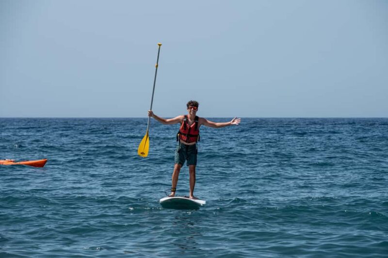 Santorini: Yoga and Stand-Up Paddleboard ( SUP ) Experience - Starting Point at Mesa Pigadia Beach with Natural Refreshments