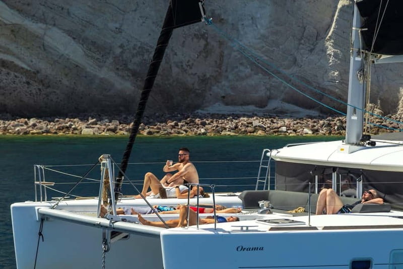 Santorini:All-inclusive Catamaran Cruise with Thirassia Stop - Exploring Santorini’s Volcano and the Hot Springs