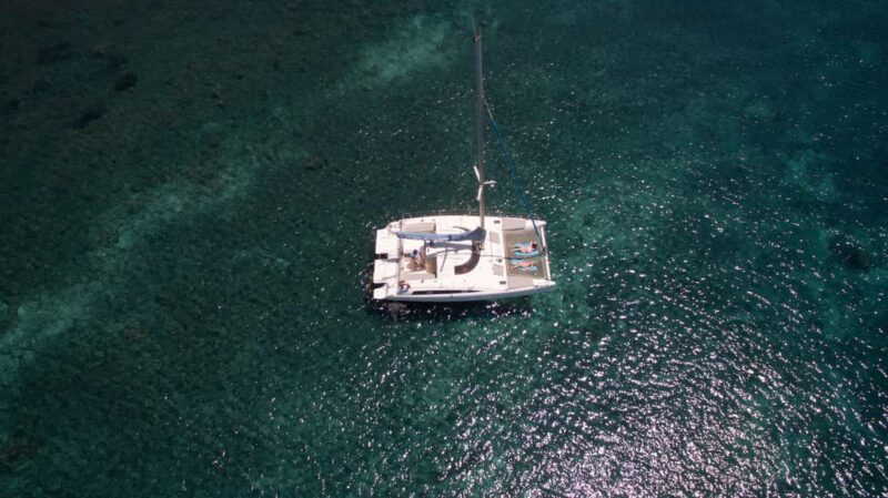 Santorini:Catamaran: private cruise with food & drinks - Whats Not Included: Optional Extras and Personal Items