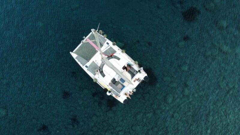 Santorini:Catamaran: private cruise with food & drinks - Why This Catamaran Tour Excels for Santorini Travelers