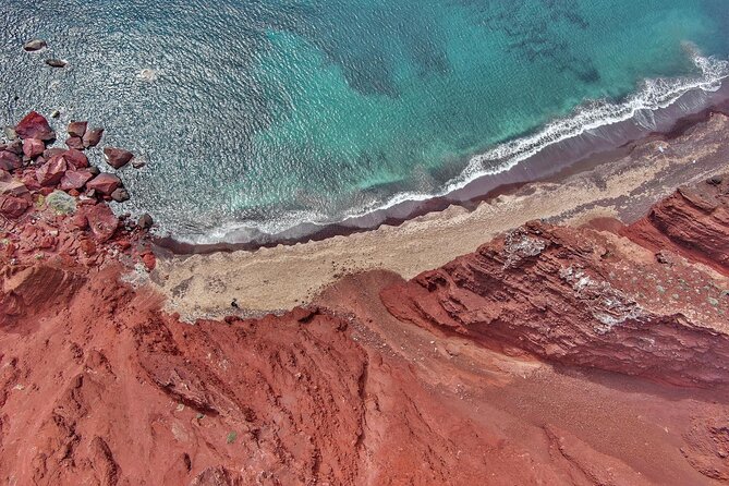 Santorini's Highlights Tour Experience - Relaxing at Kamari’s Black Sand Beach