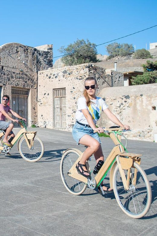 Santorini's Private 2-hour Wooden E-bike Tour - Key Points
