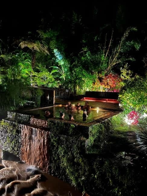 São Miguel Azores: Furnas Evening Thermal Baths w/tickets - Luxury Transportation and Small Group Experience