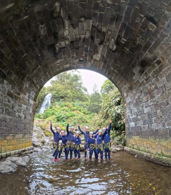 São Miguel: WaterPark Canyoning Ribeira dos Caldeirões - The Thrilling Activities: Rappels, Slides, and Jumps