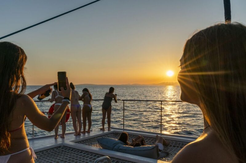 S'Arenal: Sunset Catamaran Cruise with BBQ - Savoring a Tasty BBQ and Refreshing Drinks
