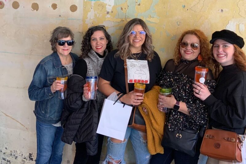 Savannah: Champagne and Shopping Guided Tour - Sipping Wine at The Georgia Tasting Room