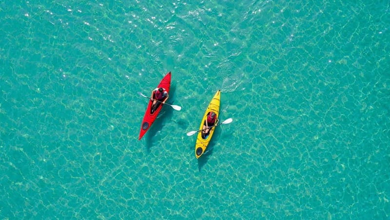 SCALA DEI TURCHI BY KAYAK & SNORKELING: Adventure at sea with an instructor - Exploring the Coast in Two-Seater Kayaks
