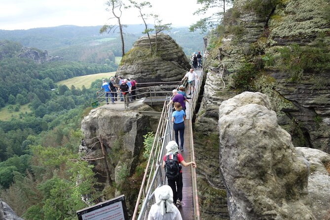 Scenic Bastei Bridge with Boat Trip & Lunch: DayTour from Dresden - The Tiske Steny Rocks (Optional Addition)